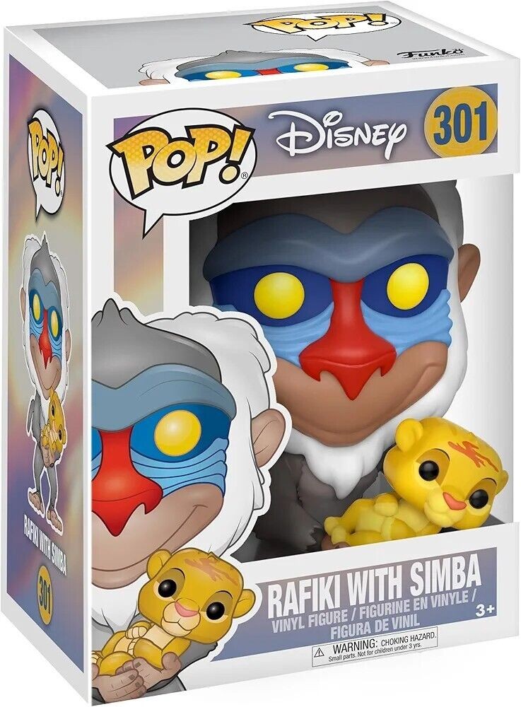 Figurine Funko Pop 301 Rafiki et Simba pour Décorer une Chambre d'Enfant Passionné