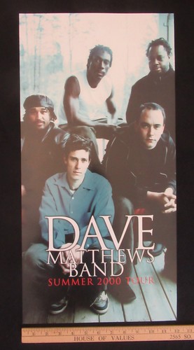 2 sided promo poster - DAVE MATTHEWS BAND - Summer Tour 2000 - 24" x 12" - Picture 2 of 6
