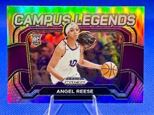 2024 Panini Prizm Draft Angel Reese Campus Legends Silver RC #4 Tigers / Sky