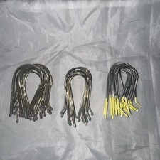Vtg Hot Roller Clips Pins Mixed Gold Silver Tone Metal Lot of 43 Lrg/Med/Sml
