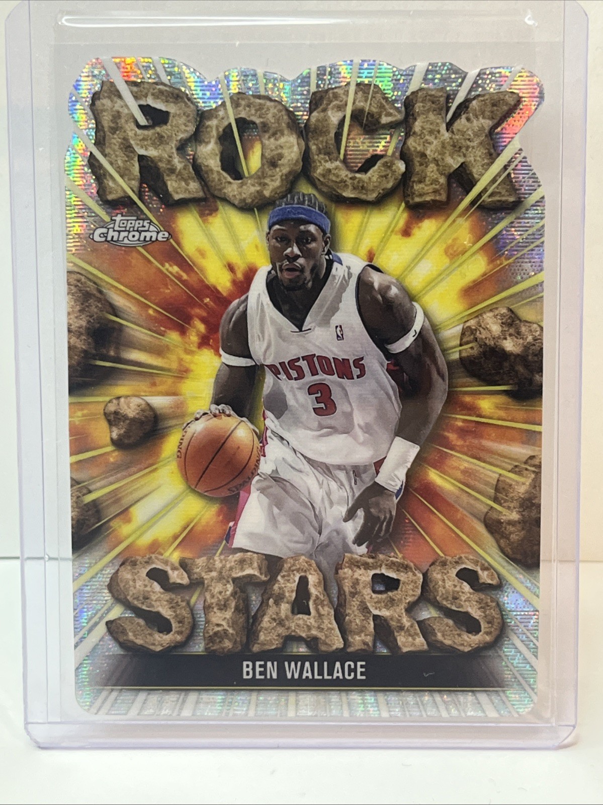 2025-26 Topps Chrome BEN WALLACE Rock Stars - Pistons Case Hit SSP