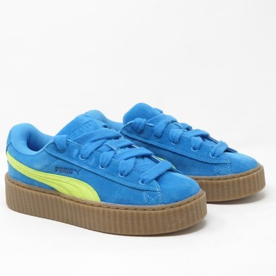NEW Puma Fenty x Creeper Phatty Sneakers Speed Blue Lime Pow Women Suede 6.5
