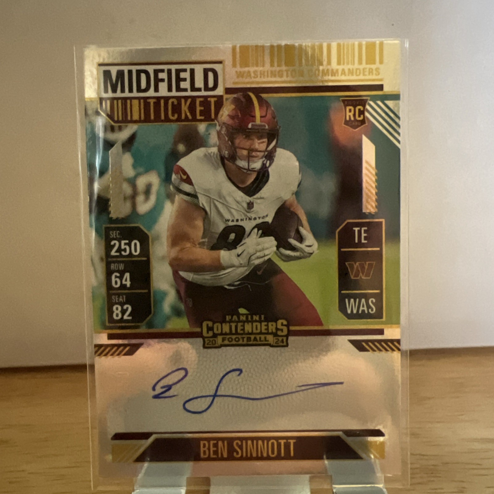 Ben Sinnott Panini Contenders #136 Autograph Midfield Ticket