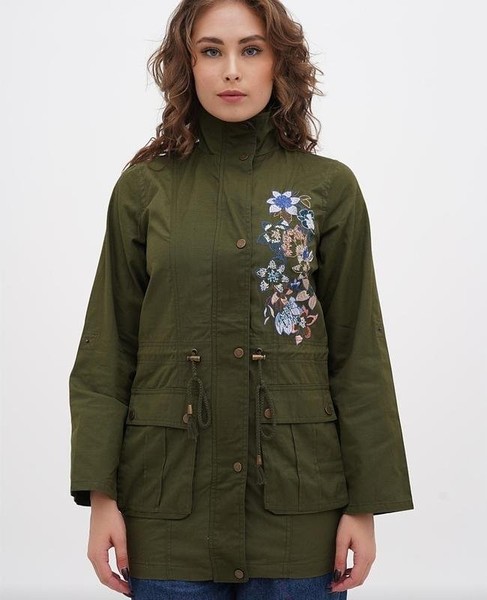 Women Mark Jacket Khaki 48
