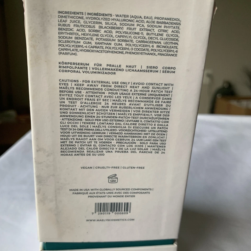 MAELYS RE-VAMP PLUMPING BODY SERUM 3.5 OZ-Sealed In Box - Image 3 of 4