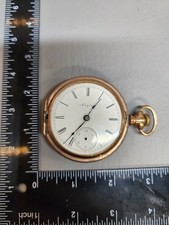 For Parts Not Working - 1899 Elgin Open Face Pocket Watch 15 jewels