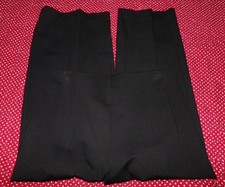 CHAPS WOMENS SIZE M BLACK CROP PULL ON POLY BLEND DRESS PANTS MID RISE
