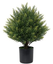 Ecolvant 19  Artificial Topiary Ball Tree Faux Plant for Patio and Home D cor