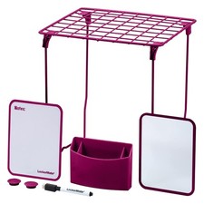 7-Piece Locker Organizer Kit, Includes Locker Shelf, Mirror, Whiteboard, Stor...