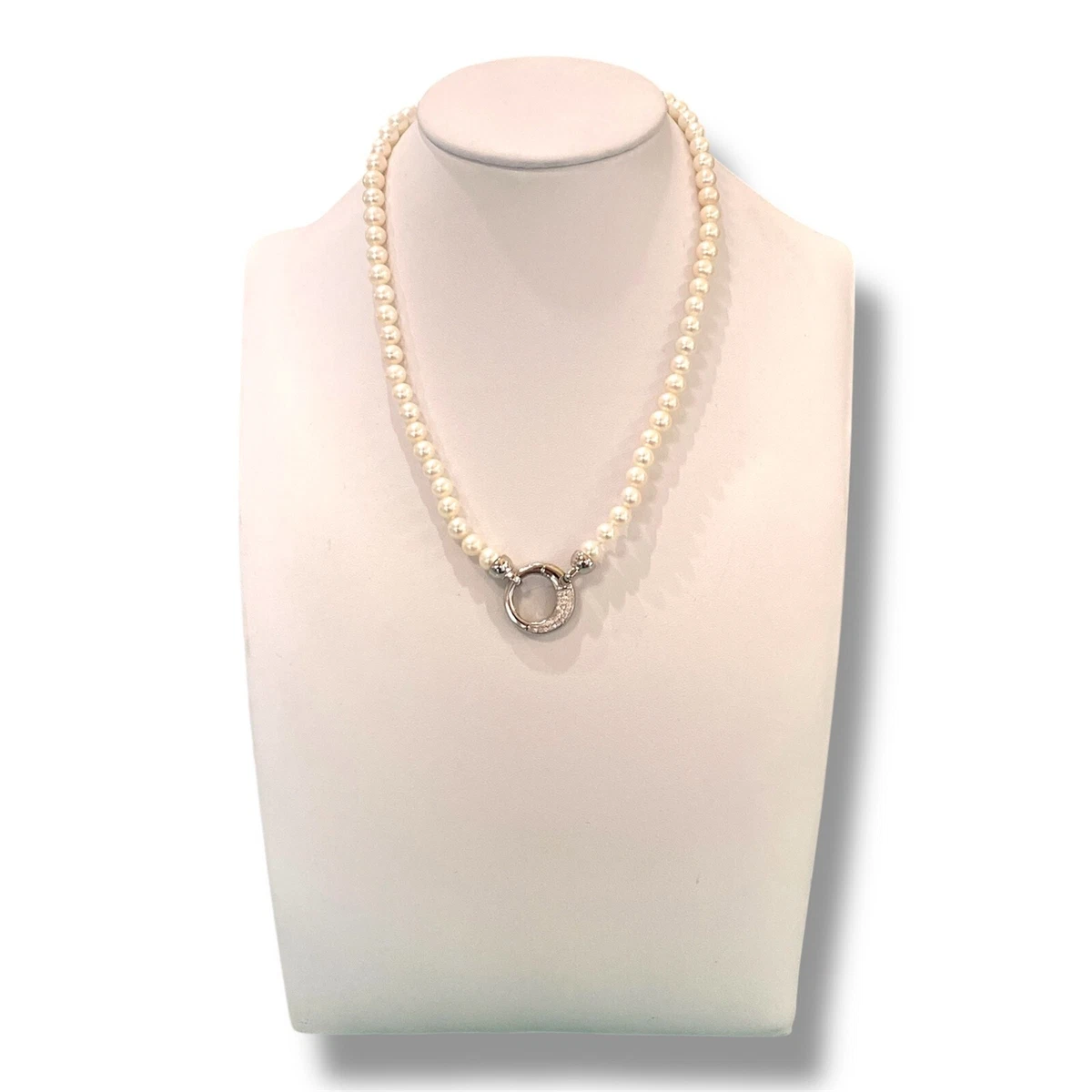 Collana 5 fili di perle d'acqua dolce in Torsade girocollo | Perle