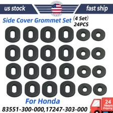 4Set Side Cover Frame Grommet Rubber For Honda CB/CL/SL/XL100 CB125/200/500/550