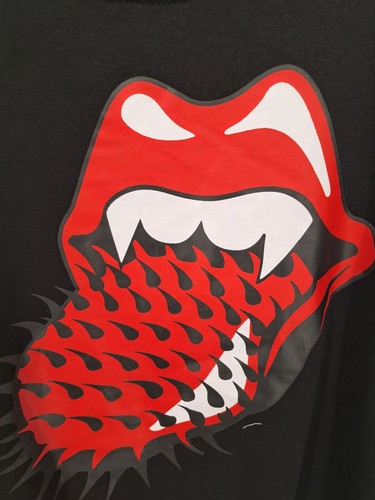NWT Rolling Stones Black Long Sleeve Spike Tongue Size M