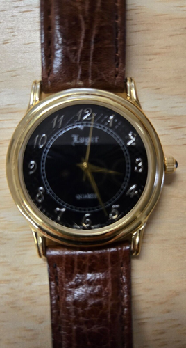 Luger Watch w/ Black Dial. Swiss Movement. - Picture 2 of 5