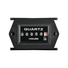 Yooreal Mechanical Hour Meter Gauge,AC/DC 8-80V for Boat Generator Lawn Mower