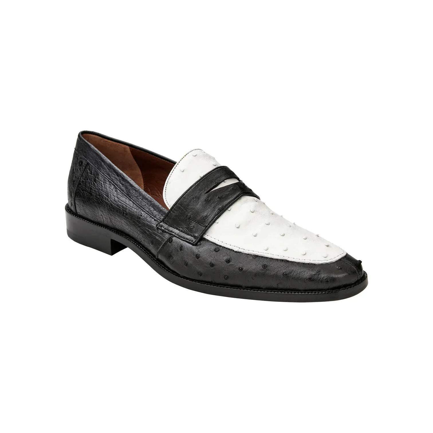 Мокасины Belvedere Espada Ostrich Quill Penny Черныйбелый 02440 105190₽