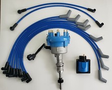 1991-1995 Ford 5.0l 302 Efi Distributor Blue 45k Coil Spark Plug Wires Usa
