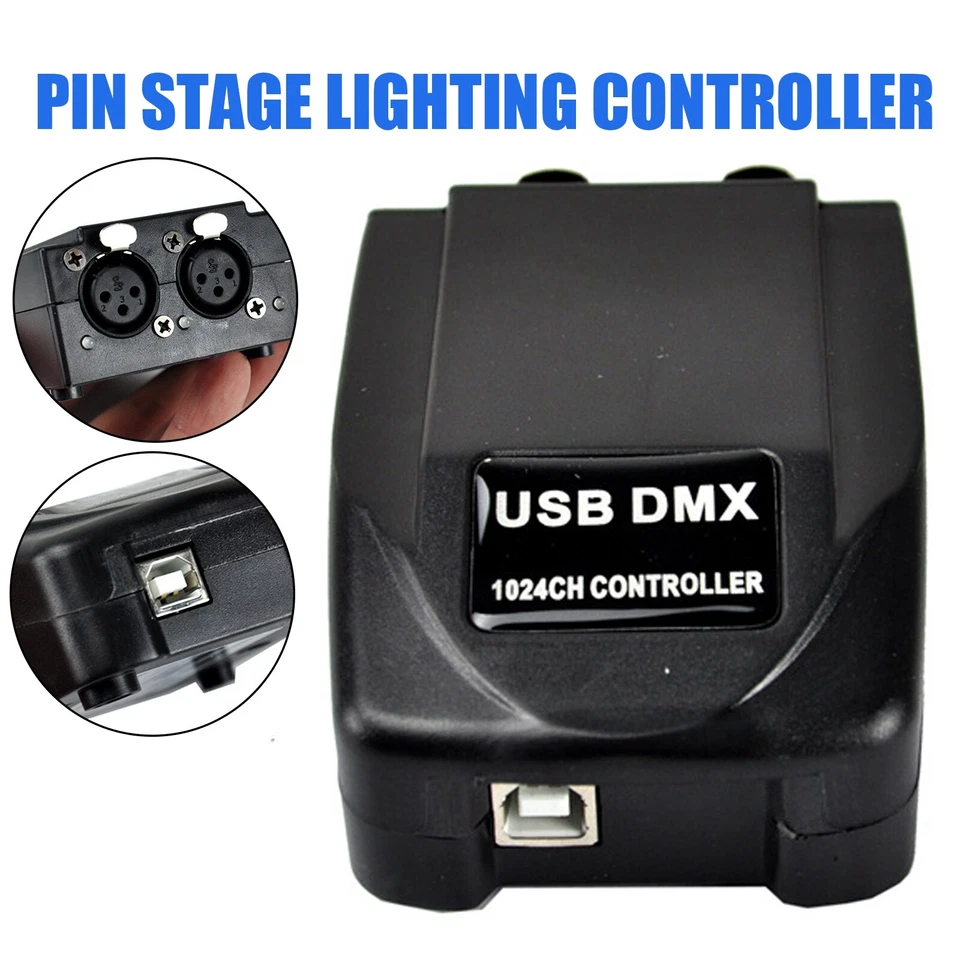 For Martin Light jockey 1024 Channels Stage Lighting Console 5 Pin USB DMX - Image 3 of 4