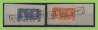 Sierra Leone 1937 1d & 3d Coronation stamps used o/p, 'Posted on Steamer' cancel