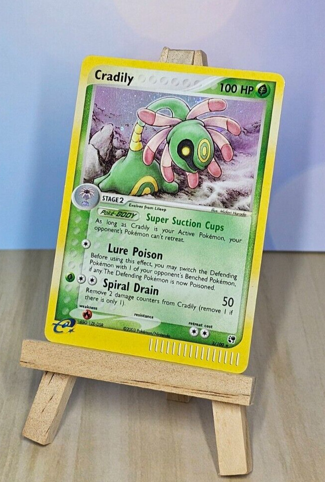 Pokemon TCG Cradily 3/100 EX Sandstorm Non Holo Rare