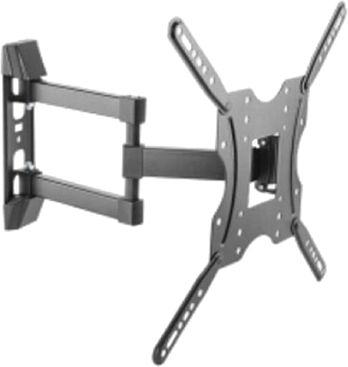 BRAVO! LCD 8 Supporto TV A Muro In Alluminio Per TV 23-40 Pollici - Inclinabile E Orientabile, Fino A 20kg, Made In Italy, Nero