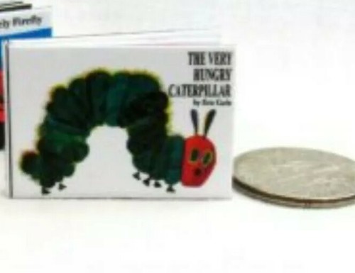 Miniature Dollhouse Book The Very Hungry Caterpillar Fully Readable Book 1:12th - Picture 1 of 5