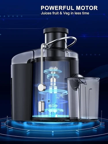 Extracteur De Jugos Para Frutas y Vegetales Exprimidor De jugo Acero Inoxydable - Photo 2 sur 7