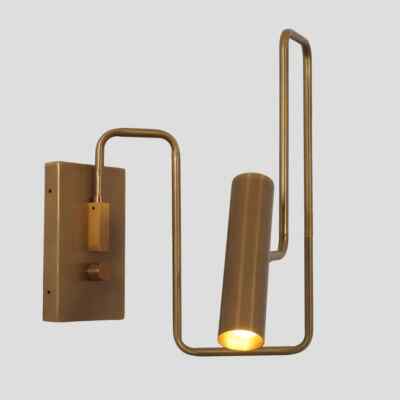 Wall Sconce Mid Century  Stilnovo Style Single Light Articulated Brass Light Fix
