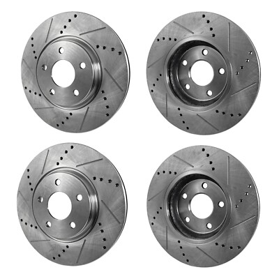 Front & Rear Brake Disc Rotors for INFINITI Q70 Q70L QX70 Nissan Murano M56 M35h