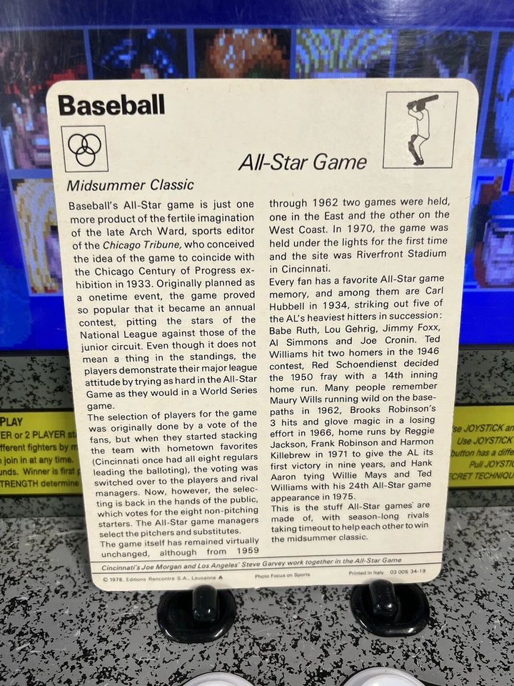 Sportscaster 1978 foto foco en deportes Joe Morgan Steve Garvey Carlton Fisk casi nuevo Foto 2 de 4
