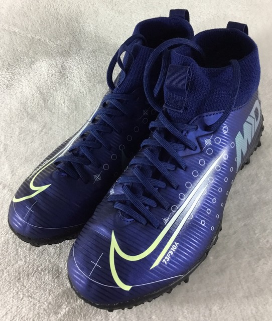 Nike Youth Mecurial Super-fly 7 MDS Turf Blue Soccer Kid Spike Bq5407-401  Sz 3y for sale online | eBay