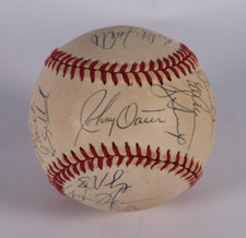 1996 Texas Rangers team signed autographed baseball! AMCo LOA! 15326