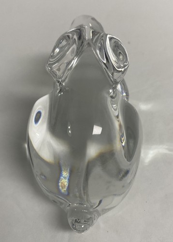 Clear Glass Bunny Rabbit Paper Weight Figurine 4” - Picture 4 of 4