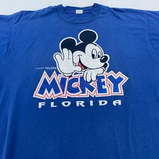 vintage 90s DISNEY MICKEY MOUSE FLORIDA T-Shirt L/XL walt disney world