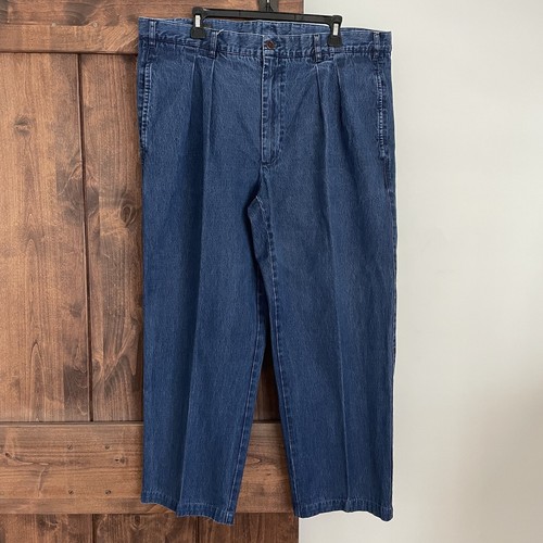 Men's Orvis Jeans 40 X 28 Blue Denim Outdoor Casual Cotton Stretch 100