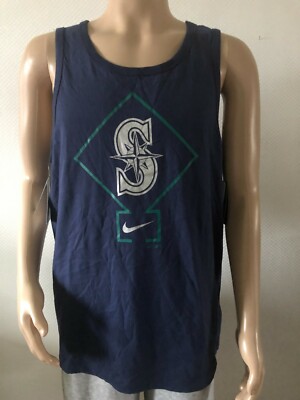 MLB Nike Herren Seattle Mariners T-Shirt Blau Gr. L 44B