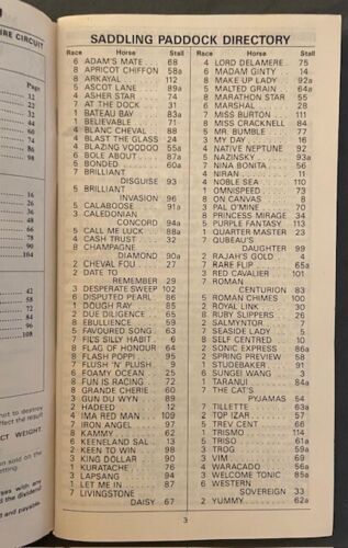 1990 MVRC June Meeting Racebook WESTERN SOVEREIGN MARATHON STAR DISPUTED PEARL - Picture 3 of 11