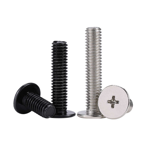 Tornillos de cabeza plana Phillips M2-M4 acero al carbono-negro galvanizado/niquelado - Imagen 7 de 9