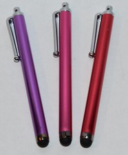 Group of 3 Universal Capacitive Touch Screen Pens for Tablets  Smartphones