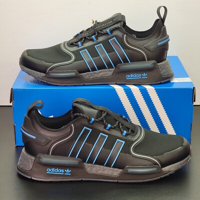 Adidas NMD V3 Boost Shoes Men's Size 11 Black Blue Athletic Running Sneakers