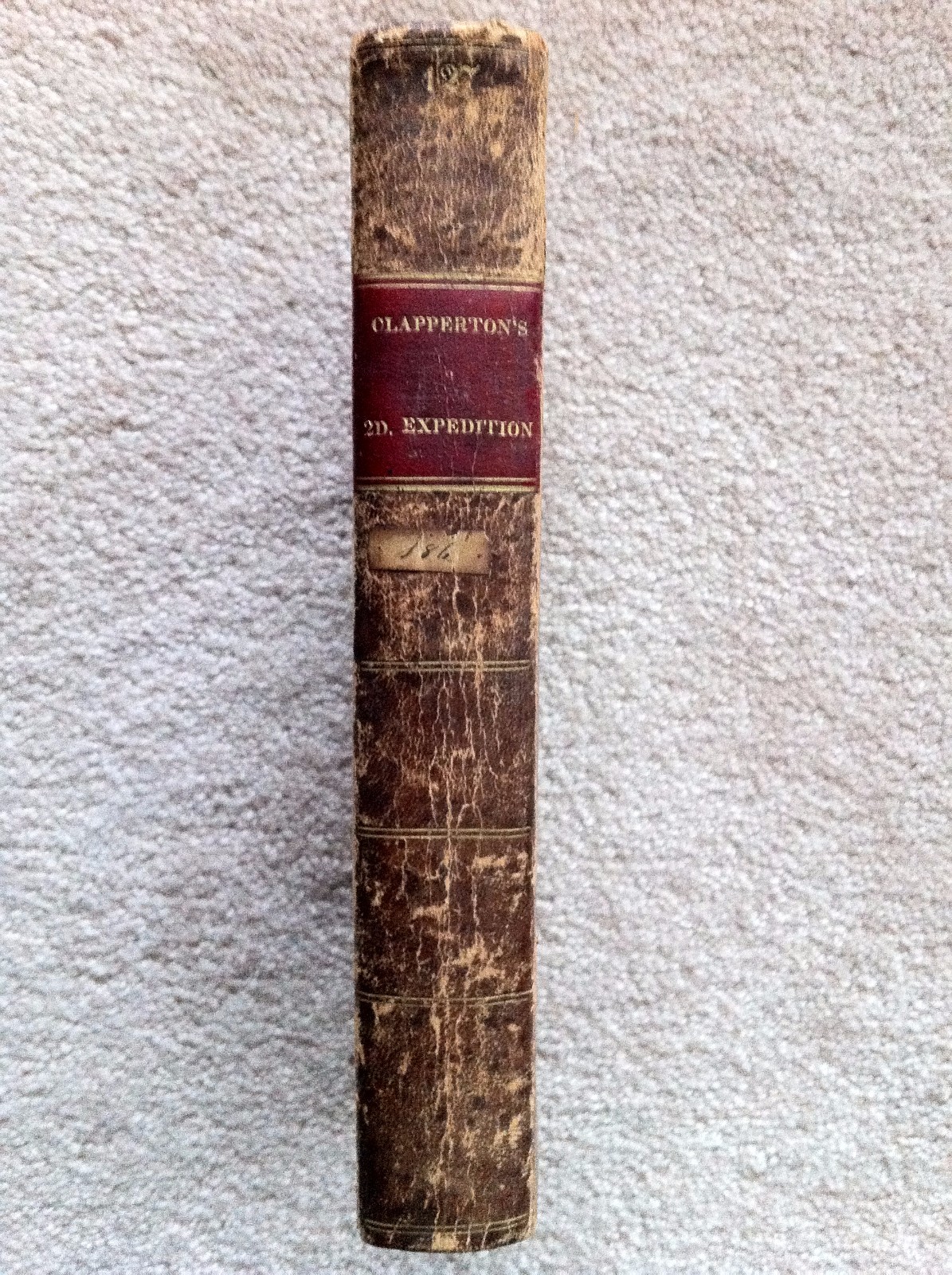 1829 Clapperton Second Africa Expedition Journal with Rare Map  -image