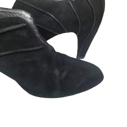 Tsubo Womens Shoes Ankle Boots Heeled Boots Women 6.5 Black Suede Boots Women - Picture 7 of 9