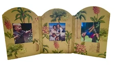 ECHO Creative Papers By C R Gibson Tropical Design Trifold Photo Frame