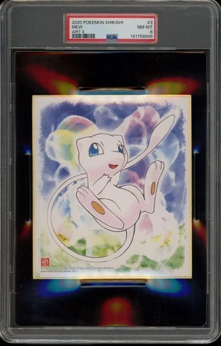 Pokemon Mew Shikishi Art 4 #3 PSA 8