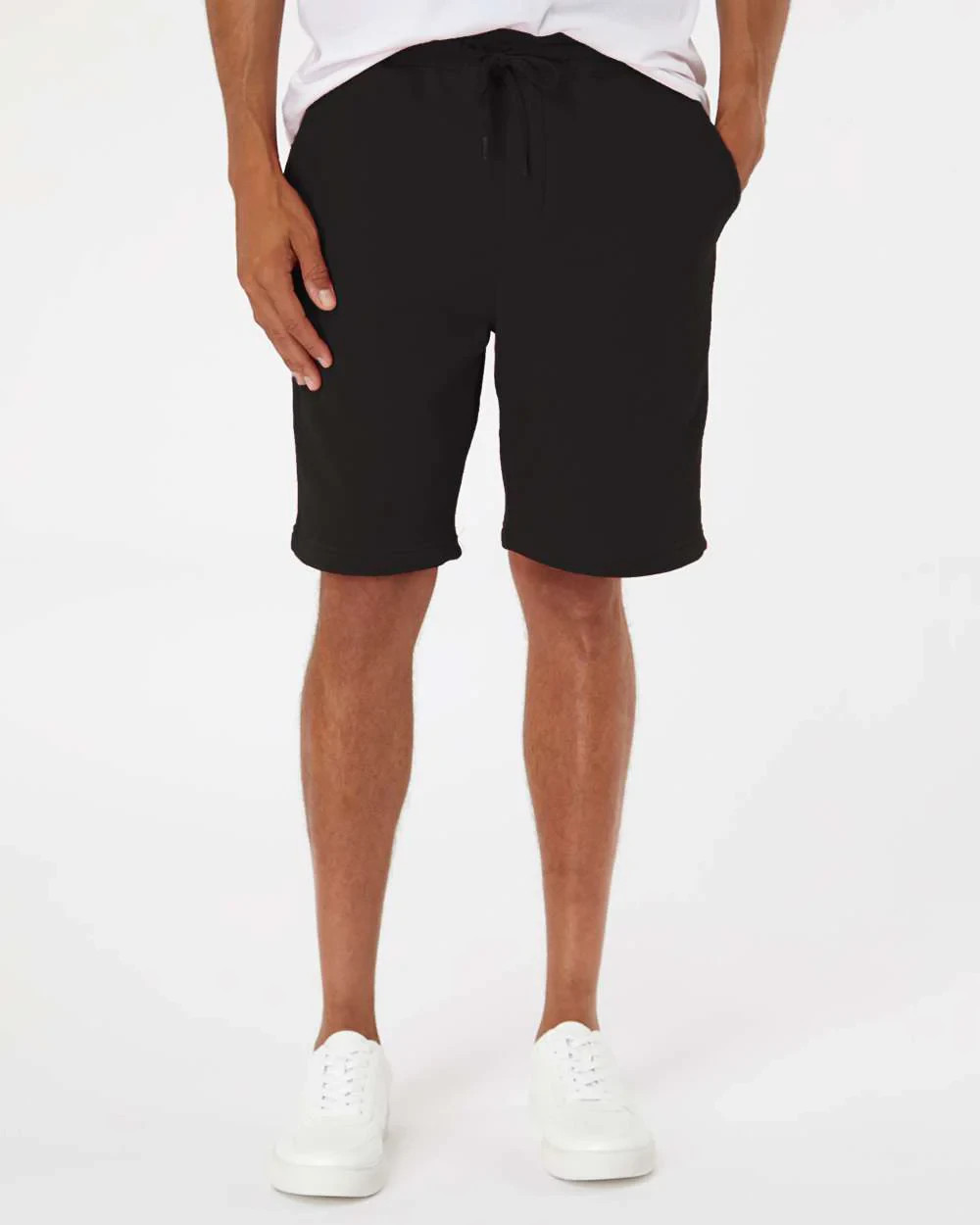 Heavyweight Fleece Shorts - Black, White & Grey, Unisex Streetwear Fit