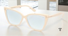 Tom Ford FT5844 B 025 Injected Ivory 55 mm Women's Eyeglasses