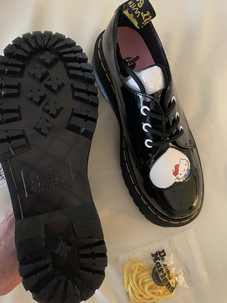Lucky dogs 　Dr.Martens レディースSK09U Dr. Martens Hello Kitty 1461 HK+F Smooth Black Multi Size 6