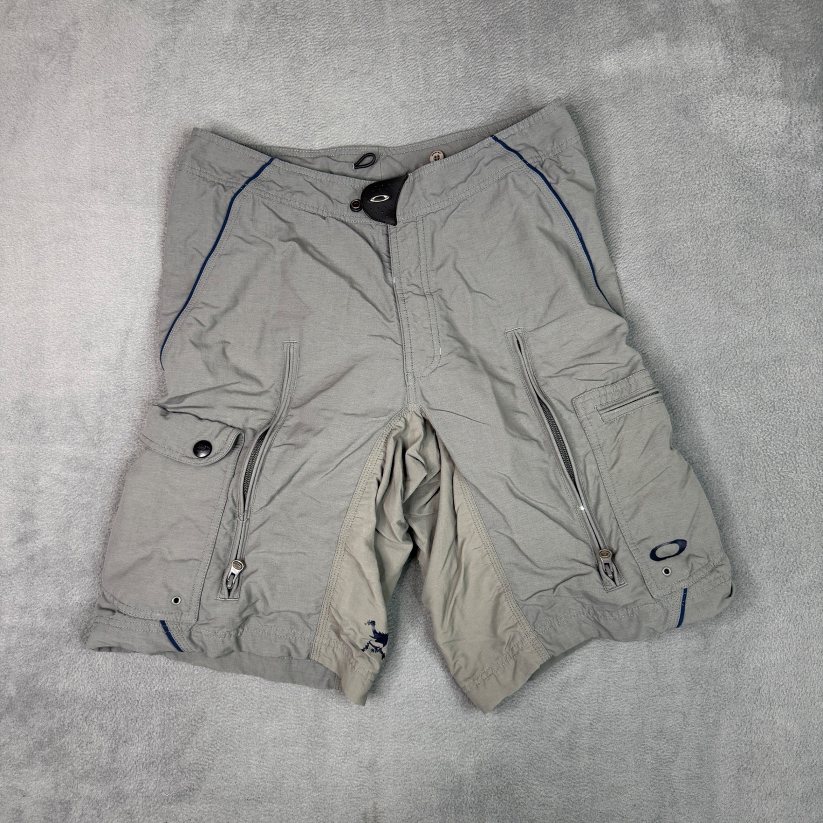 Pantaloncini cargo Oakley grigi imbottiti per mountain bike