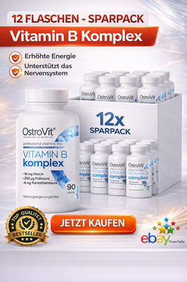 12x OstroVit Vitamin B Komplex 90 Tabletten Vorteilbox  Vitamine B