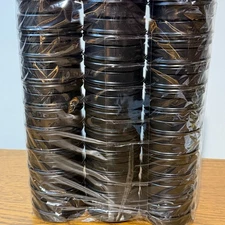 30 Pack Black Aluminum round tin jars/containers with lids Leakproof