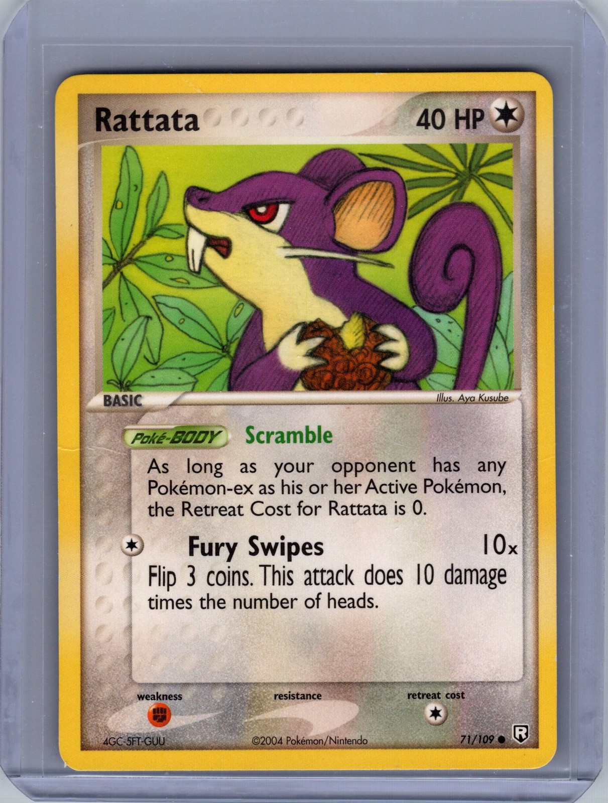Rattata 71/109 EX Team Rocket Returns Common WOTC DMG